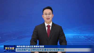 梅华在青龙泉社区调研时强调 加快思维产业治理转型升级 建设现代化完整社区