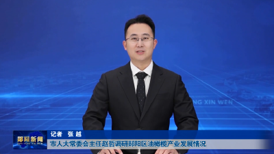 市人大常委会主任赵哲调研郧阳区油橄榄产业发展情况