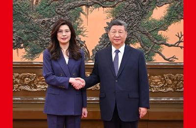 习近平总书记会见中国国民党主席郑丽文 