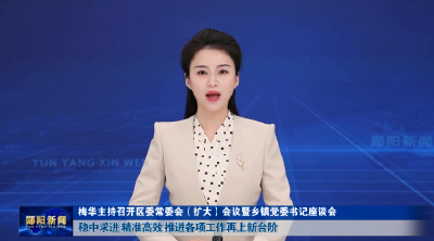 梅华主持召开区委常委会（扩大）会议暨乡镇党委书记座谈会  稳中求进 精准高效 推进各项工作再上新台阶