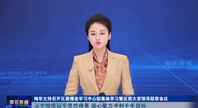 梅华主持召开区委理论学习中心组集体学习暨区四大家领导联席会议 深学细悟筑牢思想根基 凝心聚力冲刺半年目标