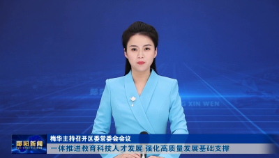 梅华主持召开区委常委会会议 一体推进教育科技人才发展 强化高质量发展基础支撑