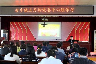 夷陵区分乡镇集中学习意识形态工作