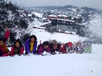 当夷陵遇上雪 水雾朦胧惹人驻足