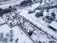 当夷陵遇上雪 水雾朦胧惹人驻足