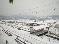 当夷陵遇上雪 水雾朦胧惹人驻足