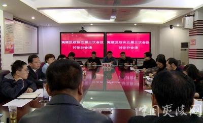 政协委员分组学习讨论王玺玮同志讲话和两个报告