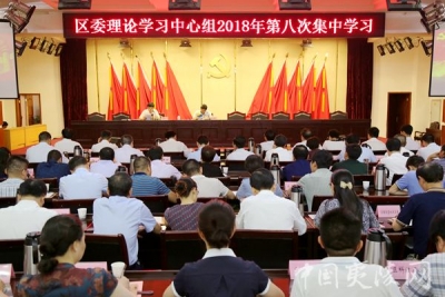 夷陵区委理论学习中心组开展2018年第八次集中学习