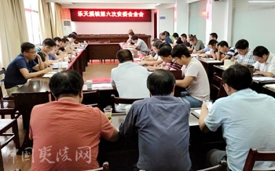 乐天溪镇安排部署安全生产工作