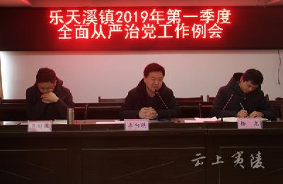 乐天溪召开2019年第一季度全面从严治党工作例会
