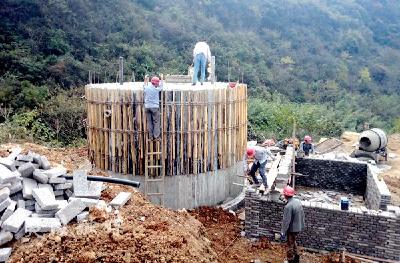 三斗坪镇2019年饮水安全巩固提升工程进展顺利