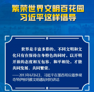 联播+｜繁荣世界文明百花园 习近平这样倡导