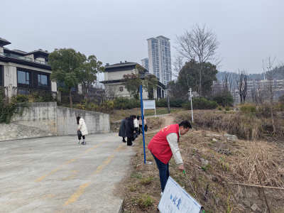 锦湖社区开展“常态化巡河 守护生态底色”活动