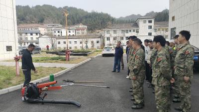 下堡坪乡：民兵队伍开展防火备战演练