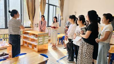 雾樟下学区幼教共同体开展区域角观摩研讨活动