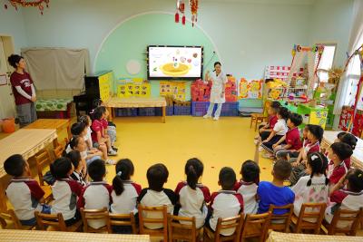 夷陵区全民营养周活动走进幼儿园