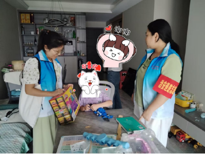 锦湖社区：情系困难儿童 爱心物资暖人心