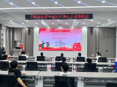 平湖社区暑托班开展爱国军事教育活动