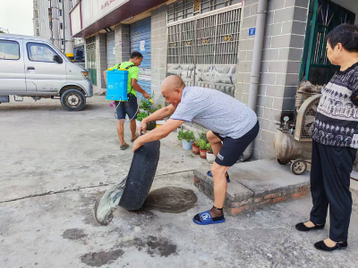 黄花场社区开展防蚊灭蚊专项行动