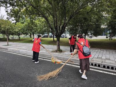 沿岸清扫展风采 志愿精神显担当