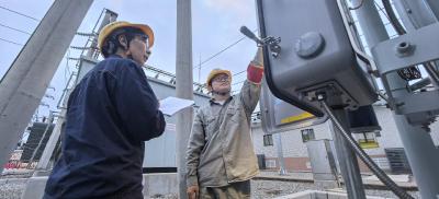 夷陵鸦鹊岭110千伏变电站主变扩建工程主变送电成功