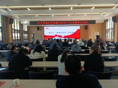 长江市场社区开展全民普法宣传