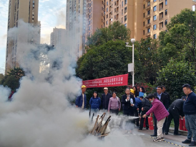 锦江社区：“实战演练+知识普及”筑牢安全“防火墙”