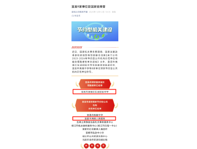 夷陵区两家公共机构获国家级节能荣誉