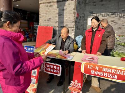 太平溪的“法治摊位”：不卖菜，专送法