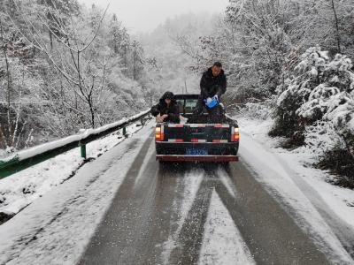 以雪为令 闻雪而动——樟村坪镇丁家河村除雪保畅通