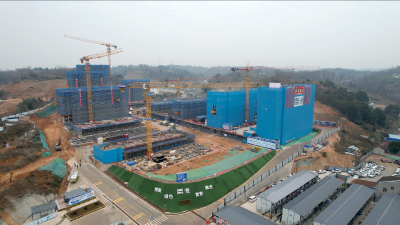 高铁北站安置房项目（万家畈居民点一期）首栋封顶