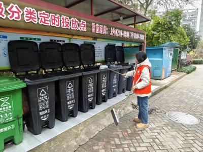 社区工作者带头行动 携手共创清洁家园