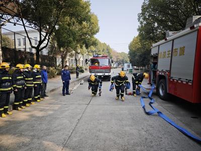 夷陵消防联合乡镇政府专职队开展联勤联训工作