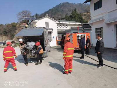 夷陵区开展森林火情应急处置实战拉练