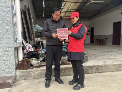 进村入户讲安全 重点宣讲敲警钟