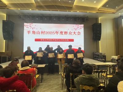 群众大会聚民心，文明积分兑新风