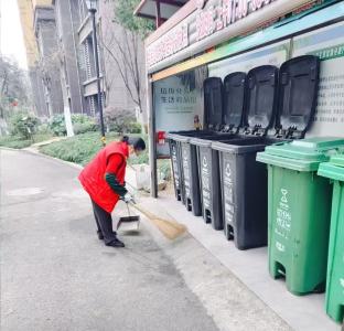 港虹社区开展干干净净迎新年活动
