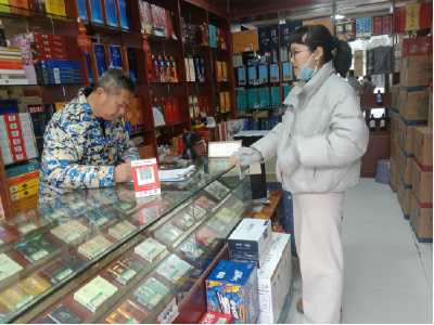 峡江社区开展商户垃圾分类宣传