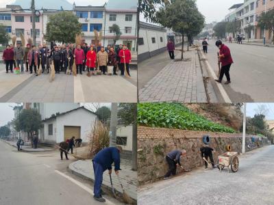 三斗坪镇高家村：全民齐动手 洁净迎新年