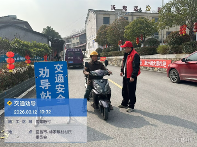 【新时代文明实践】姜家畈村：劝导交通护平安