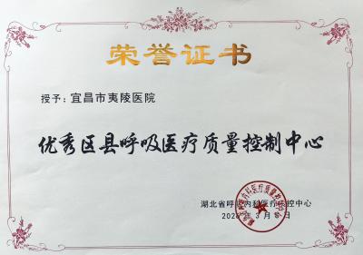 喜获殊荣！夷陵区呼吸医疗质控中心斩获多项省级荣誉
