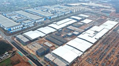 【新局启幕 实干作答】春雨滂沱 楚能二期施工正酣