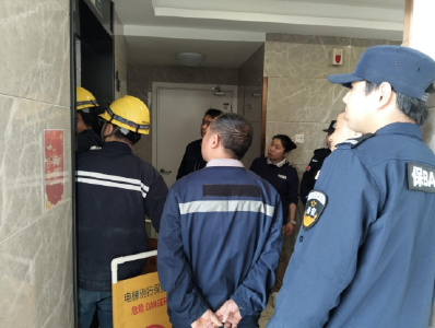 锦湖社区：以练筑防守平安 电梯消防护家园