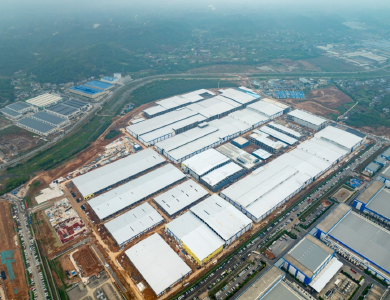 宜昌楚能科技园二期项目主体全面封顶