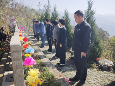 乐天溪镇：文明祭扫新风尚 绿色环保缅先烈