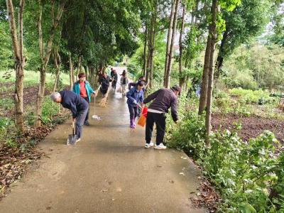 鄢家河村：党员群众齐发力 节前整治焕新颜