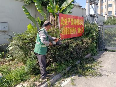 谭家榜社区：修剪冗枝整树形 提质增色靓社区