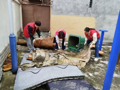 朝阳社区：清除死角消盲区 环境整治在行动