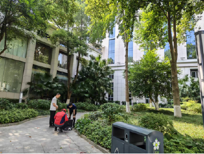 区机关事务服务中心开展办公场所防雷专项检测工作