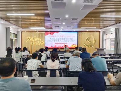 东湖社区：宣讲安全知识 筑牢安全防线